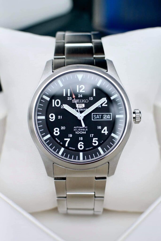 Đồng Hồ Nam Dây Thép Seiko 5 SNZG13J1 Seiko Seiko-5-SNZG13J1 hộp đầy đủ - NiceWatch