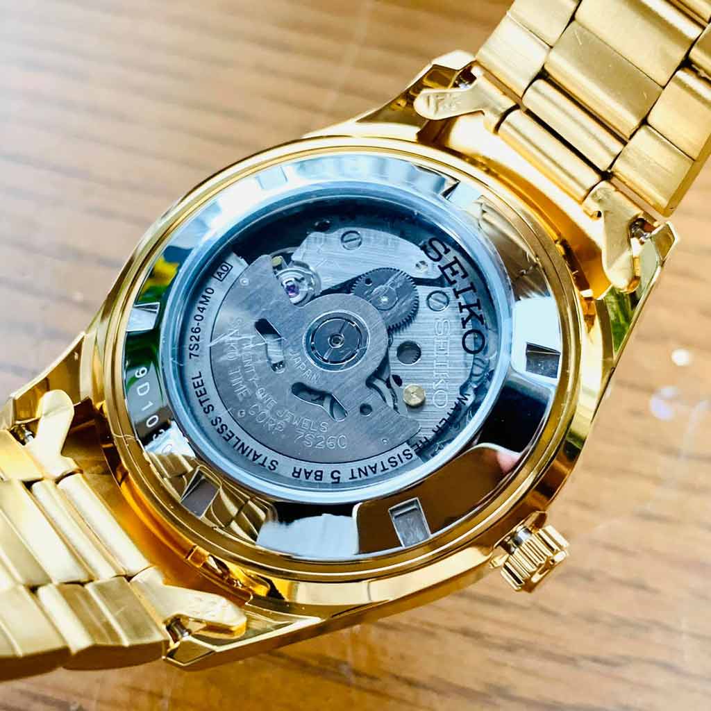 Đồng Hồ Nam Seiko 5 Automatic Gold SNKN96J1 Authentic  
