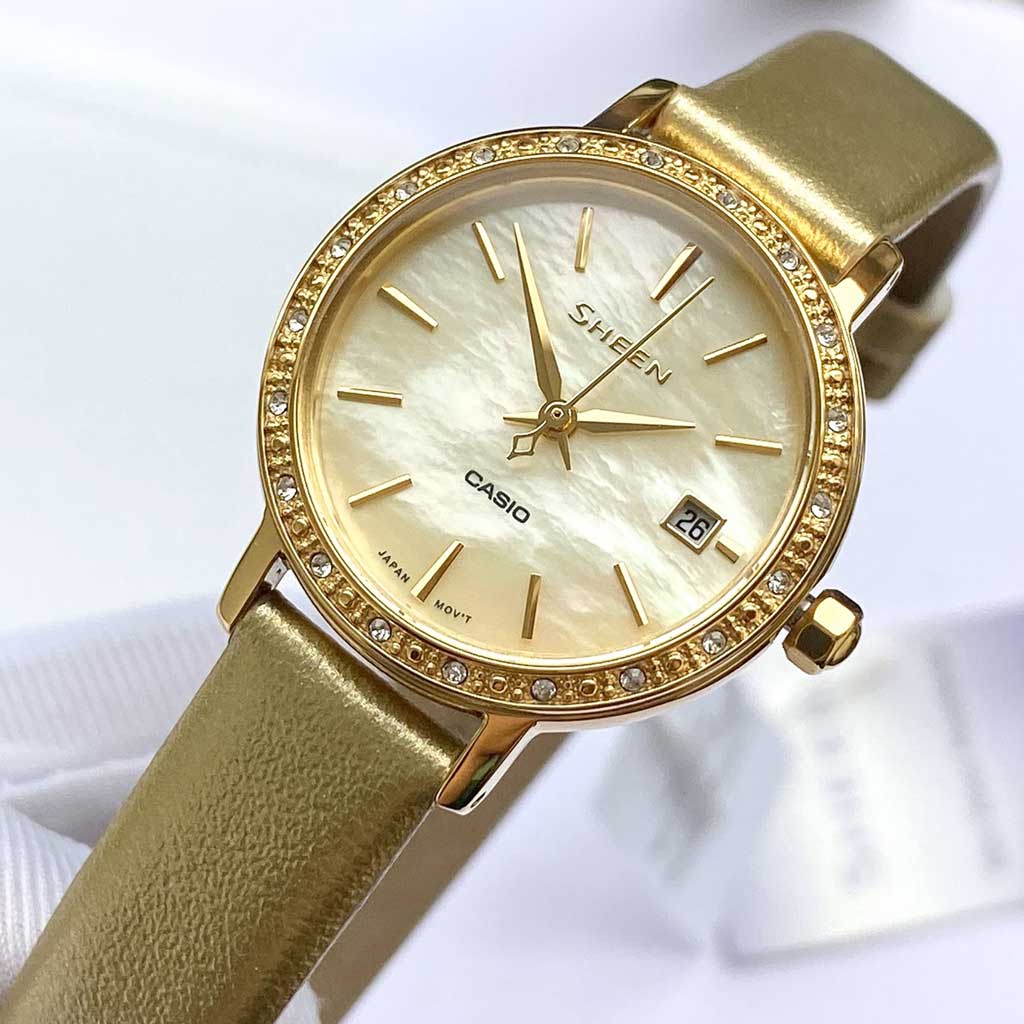 Đồng Hồ Nữ Casio Sheen SHE-4060GL-9AUDF Authentic  