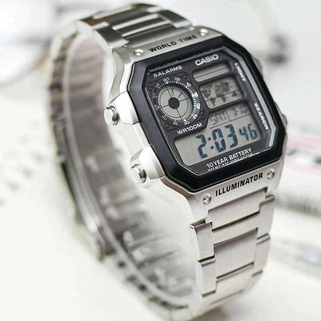 Đồng hồ nam Casio AE 1200WHD 1AVDF bộ máy