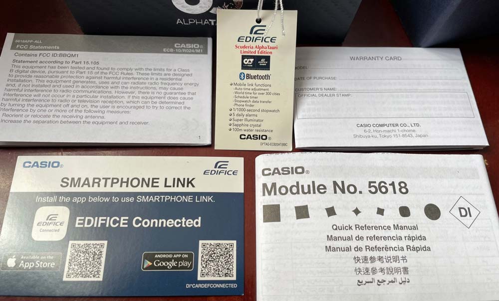 Đồng Hồ Nam Casio Edifice ECB-10AT-1A Authentic  