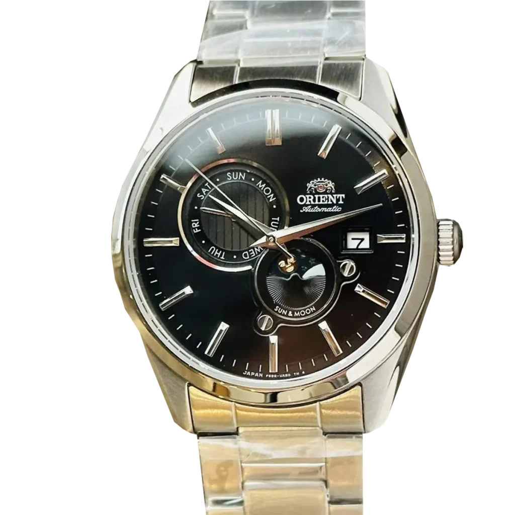 Đồng hồ nam Orient Sun & Moon RN AK0302B (RA AK0307B) mặt số chính diện