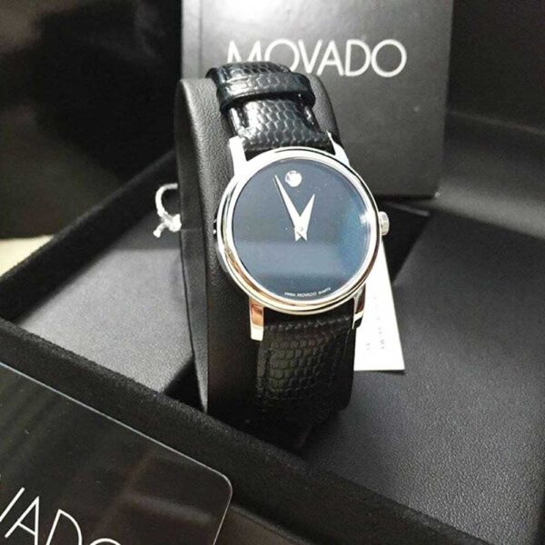 Đồng Hồ Nữ Movado Museum Black – 2100004