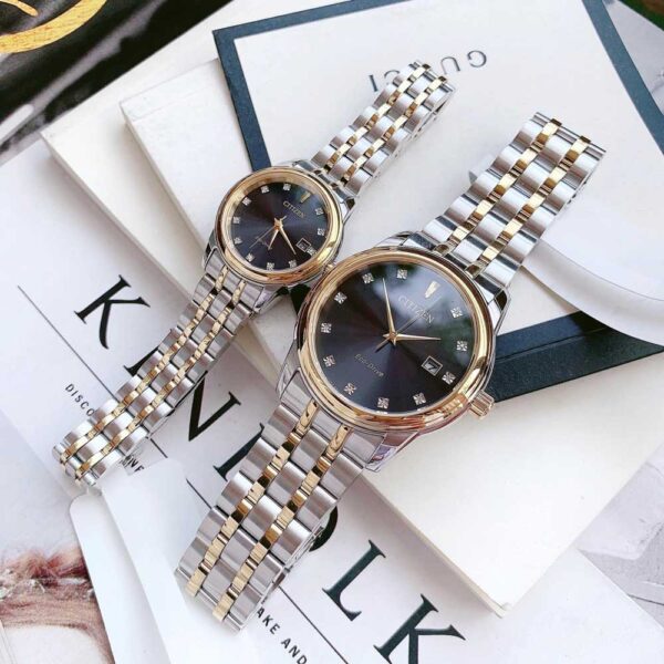 Đồng Hồ Đôi Citizen BM7344-54E- EW2394-59E