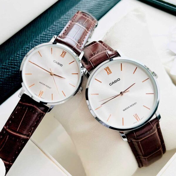 Đồng Hồ Couple Casio LTP-VT01L Dây Da Chính Hãng