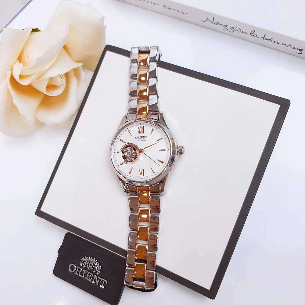 Đồng Hồ Nữ Orient Automatic Open Heart Lady RA-AG0020S10B  