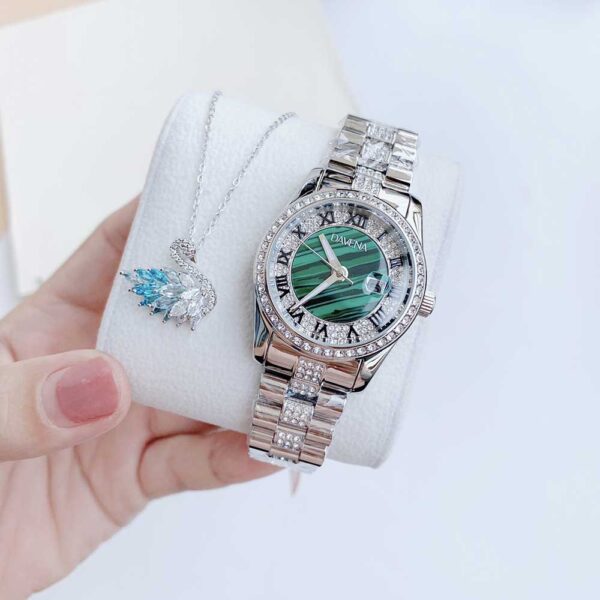 Đồng Hồ Nữ Davena D61803 Dây Kim Loại Chính Hãng