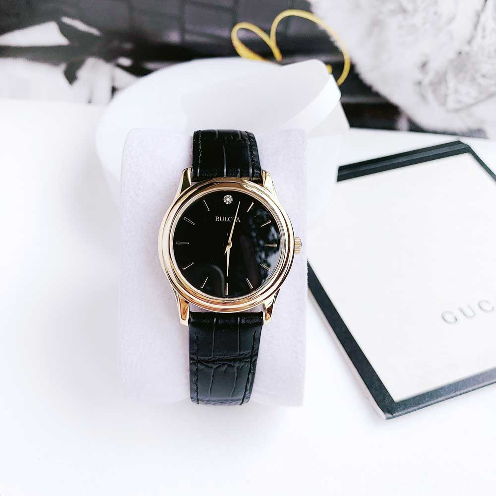 Đồng Hồ Nữ Bulova 97Y01 Dây Da Chính Hãng