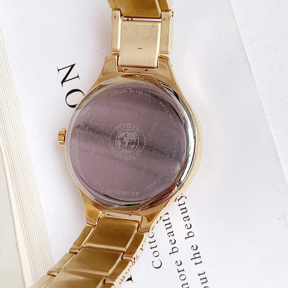 Đồng Hồ Nữ Citizen Corso Silver Dial Ladies Gold-Tone Watch FE2102-55A