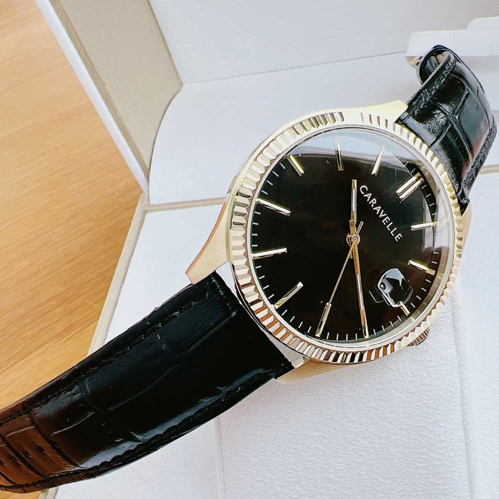 Đồng Hồ Nam Bulova 44B118 Dây Da Chính Hãng