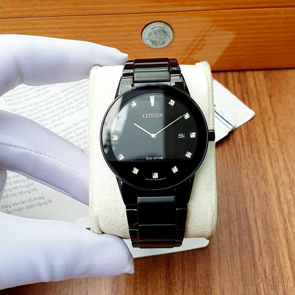 Đồng Hồ Citizen Axiom Eco-Drive Black Dial Men’s Watch AU1065-58G