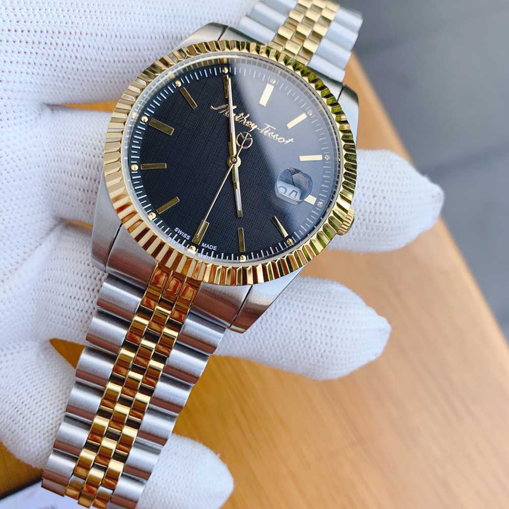 Đồng Hồ Nam Mathey III Quartz Black Dial Watch H810BN