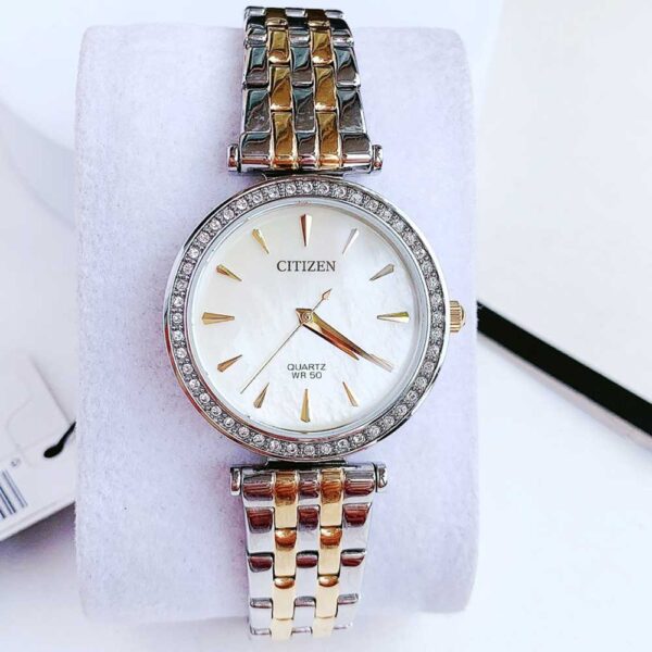 Đồng Hồ Citizen Women’s Quartz Two-Tone Mother of Pearl Dial ER0215-51Y