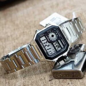 Đồng hồ điện tử Casio dây kim loại
