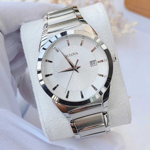 Đồng Hồ Nam Bulova 96B015 Pin (Quartz) Dây Kim Loại Chính Hãng
