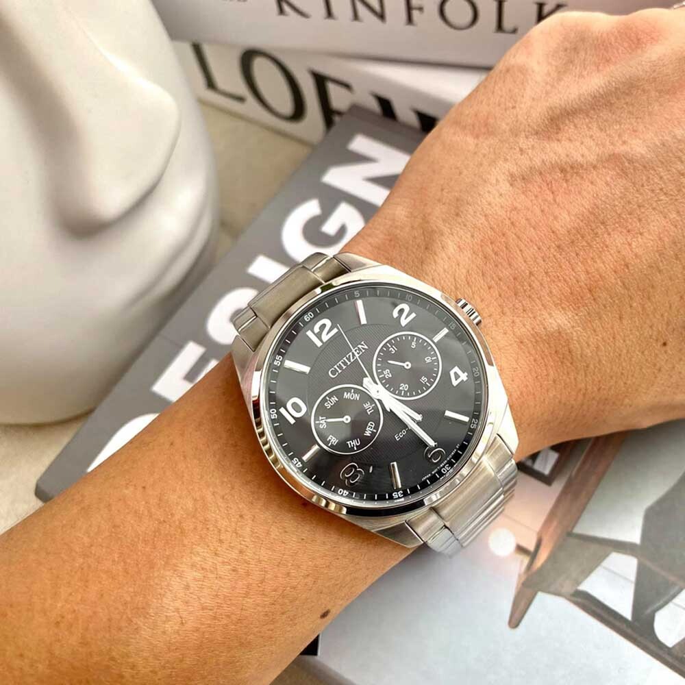 Đồng hồ Citizen đen mặt nam AO9020 84E