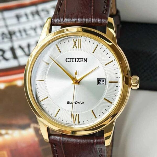 Đồng Hồ Nam Citizen Eco-Drive AW1232-04A Dây Da Chính Hãng