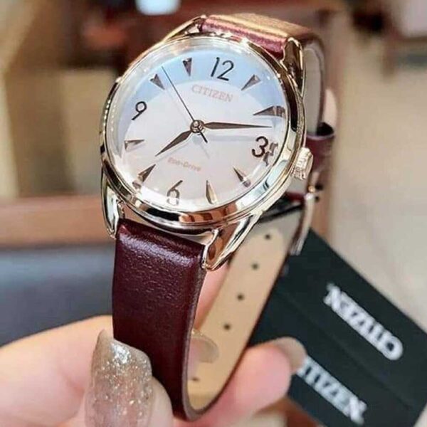 Đồng Hồ Nữ Citizen Eco-Drive EM0683-04D Dây Da Chính Hãng