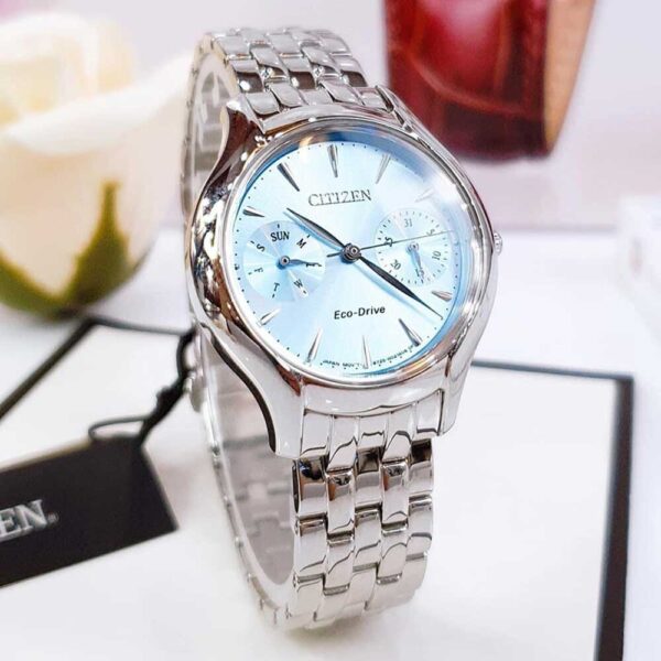 Đồng Hồ Nữ Citizen Eco-Drive Silhouette Blue Multi Dial FD4010-57L Chính Hãng