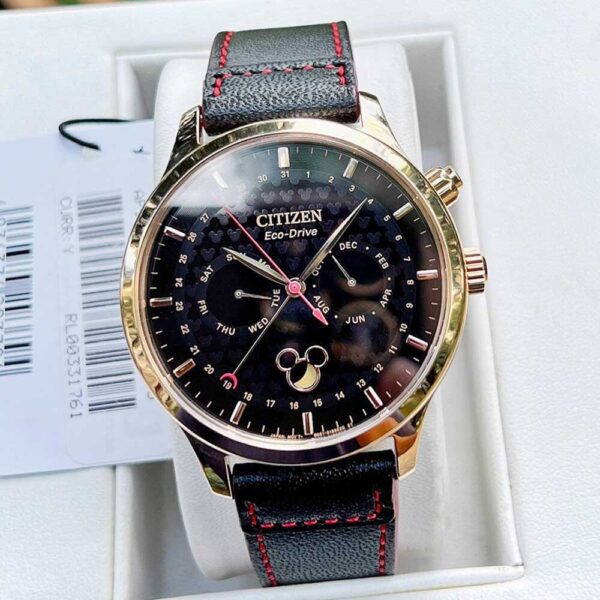 Đồng Hồ Nam Citizen Eco-Drive Moophase AP1053-23W Dây Da Chính Hãng