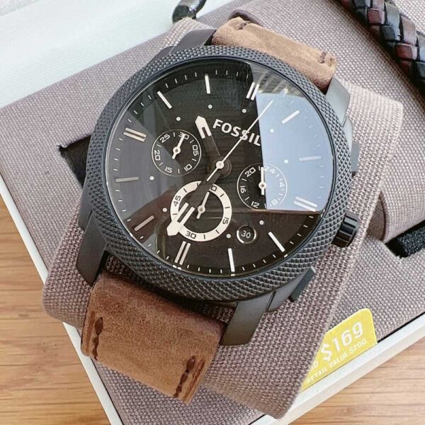 Đồng Hồ Nam Fossil FS5251SET Pin (Quartz) Dây Da Chính Hãng