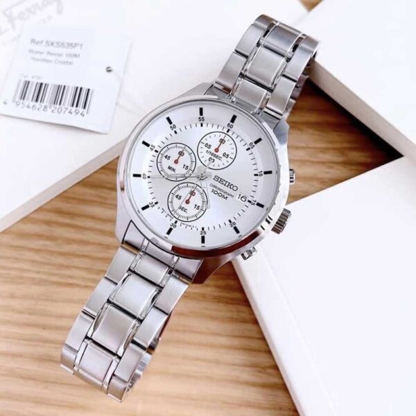 Đồng Hồ Nam Seiko SKS535P1 Pin (Quartz) Dây Kim Loại Chính Hãng
