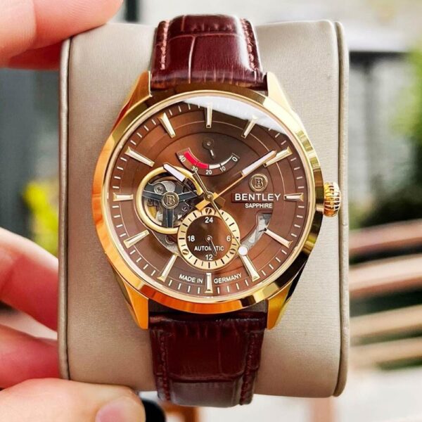 Đồng Hồ Nam Bentley Automatic BL1831-15MKDD Dây Da-Kính Sapphire