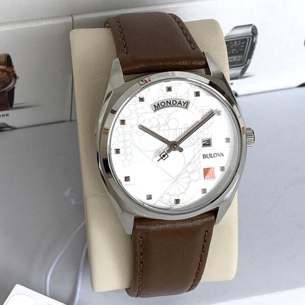 Đồng Hồ Nam Bulova 96C138 Pin (Quartz)-Dây Da Chính Hãng