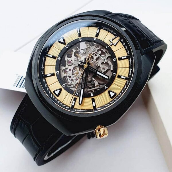 Đồng Hồ Nam Bulova Automatic Sketeton 98A241 Dây Da Chính Hãng