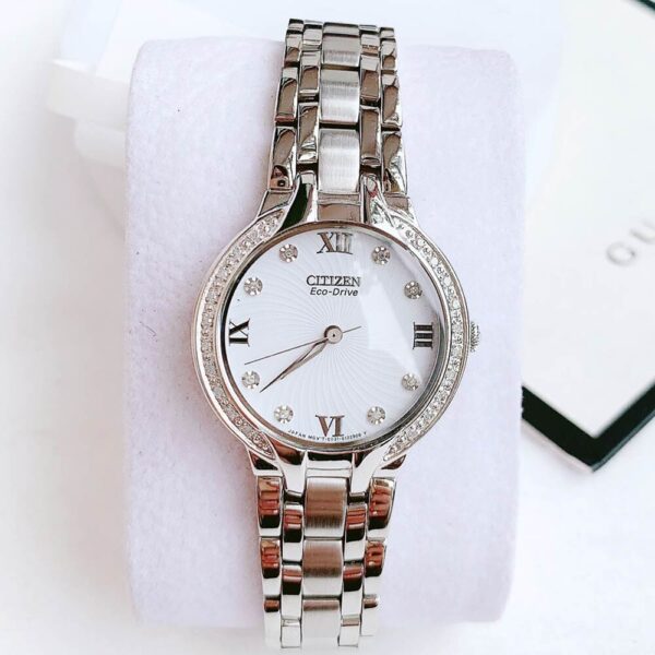 Đồng Hồ Nữ Citizen Bella Eco-Drive EM0120-58A Dây Kim Loại Chính Hãng
