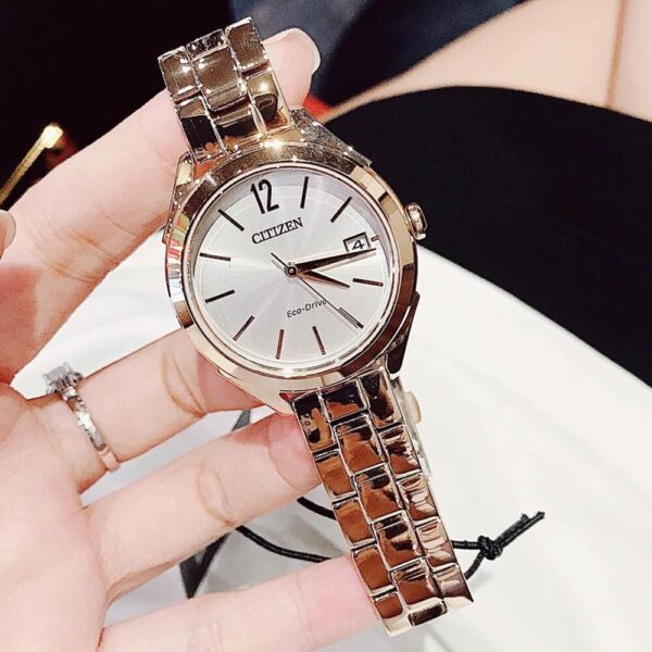 Đồng Hồ Nữ Citizen Eco-Drive FE6143-56A Dây Kim Loại Chính Hãng