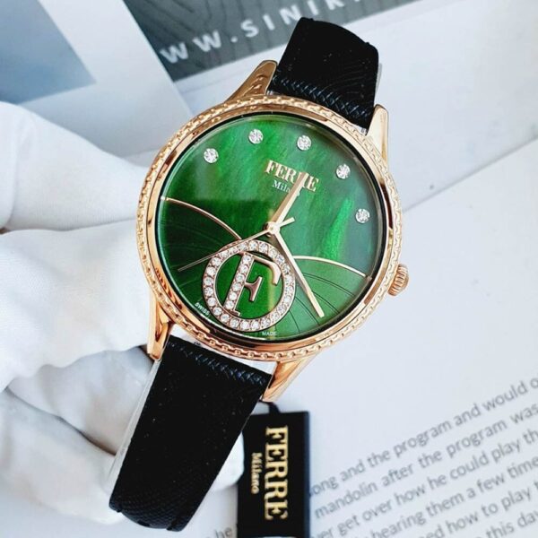 Đồng Hồ Nữ Ferre Milano Pin (Quartz)-Dây Da Chính Hãng