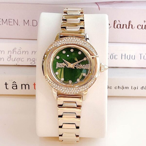 Đồng Hồ Nam Just Cavalli Pin (Quartz)-Dây Kim Loại-Size 32mm