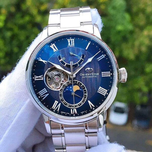 Đồng Hồ Nam Orient Star Moonphase RK-AY0103L Automatic-Kính Sapphire