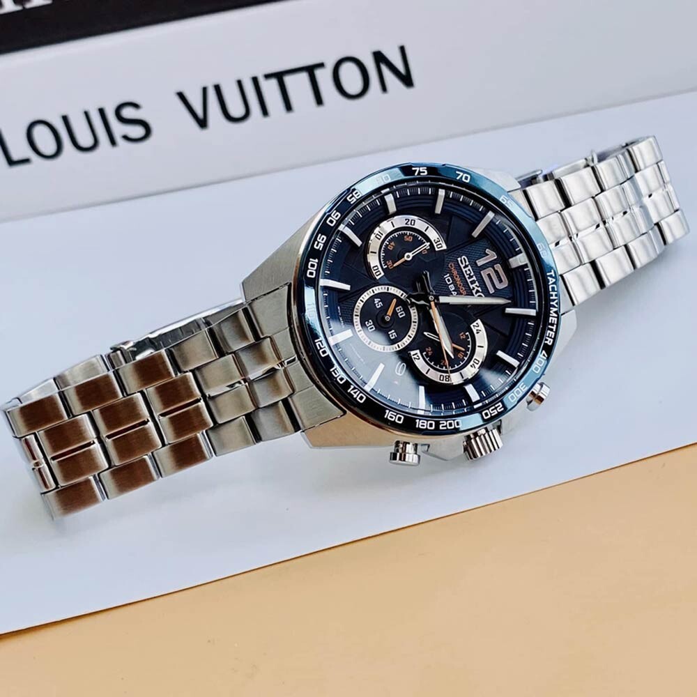 Đồng hồ nam Seiko Sport Chronograph SSB345P1 Pin () Kính Khoáng bộ máy
