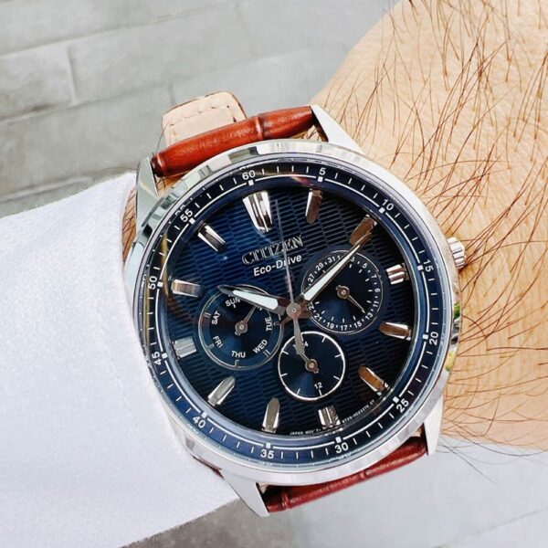 Đồng Hồ Nam Citizen Eco-Drive BU2070-12L Dây Da Chính Hãng