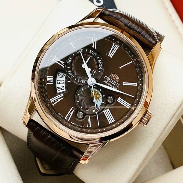 Đồng Hồ Nam Orient Sun And Moon Gen 3 RA-AK0009T Dây Da Chính Hãng