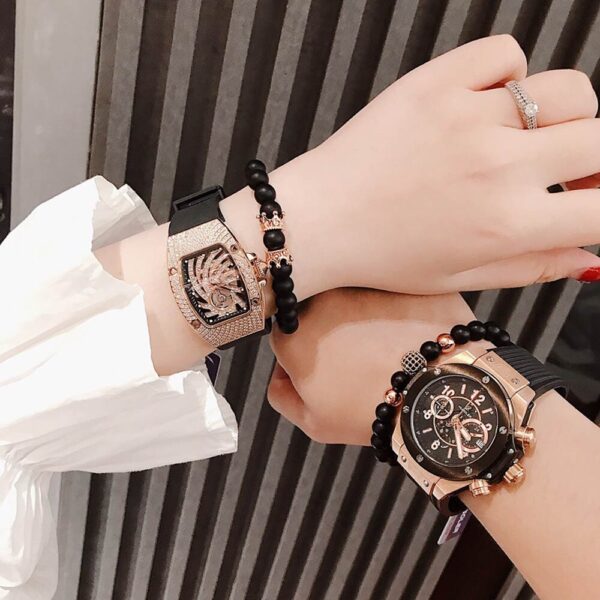 Đồng Hồ Cặp Nam Nữ Huboler Hanboro Pin (Quartz)-Chính Hãng