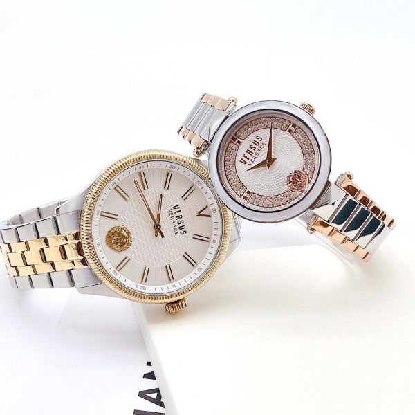 Đồng Hồ Cặp Nam Nữ Versus Versace Dây Kim Loại Chính Hãng