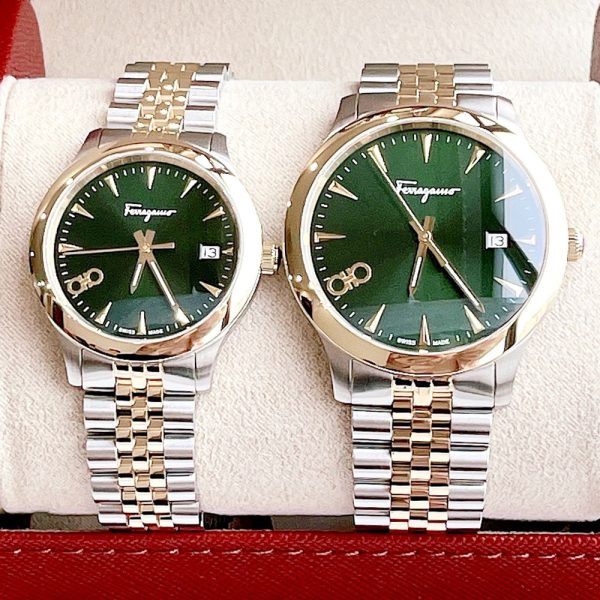 Đồng Hồ Đôi Salvatore Ferragamo Duo Green Chính Hãng