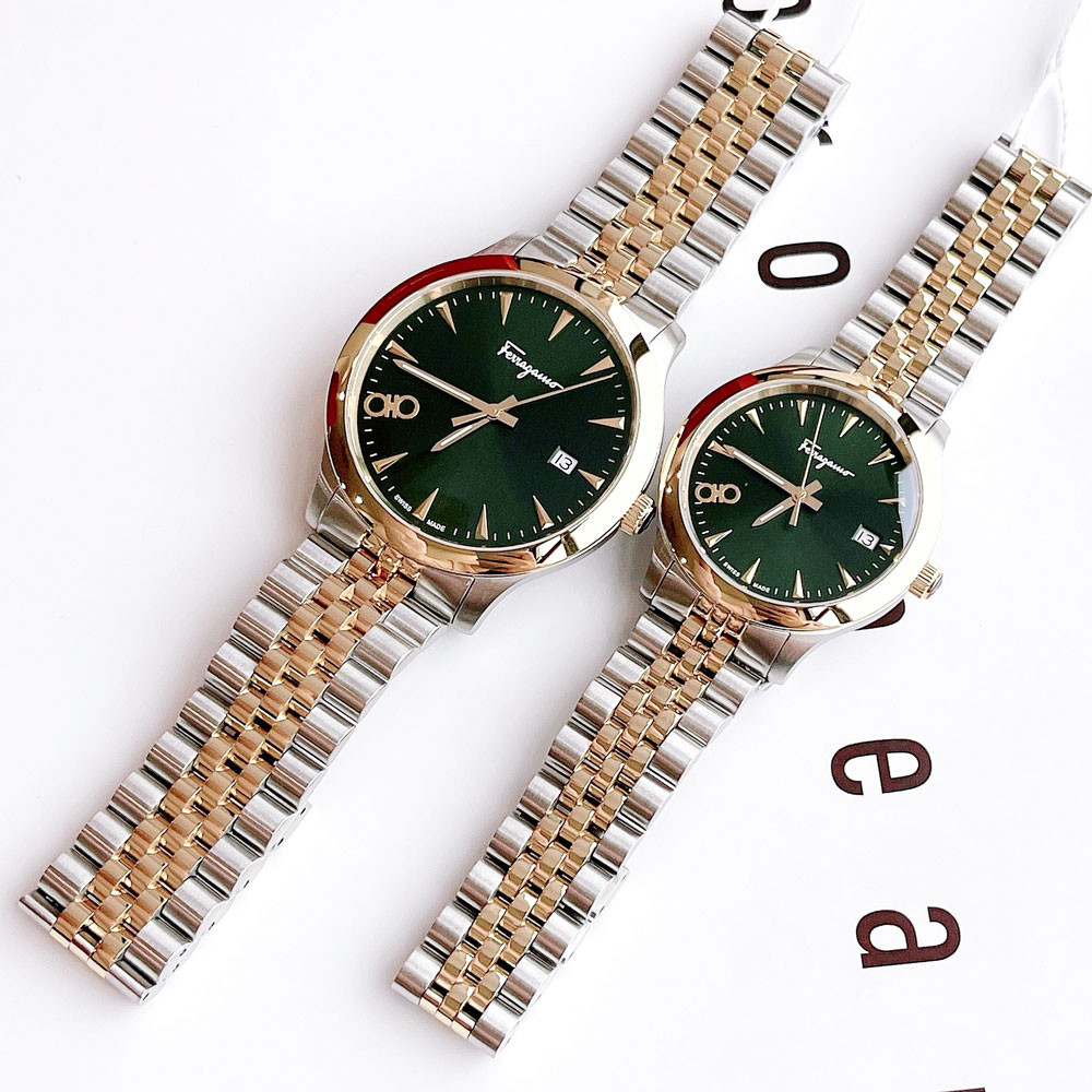 Đồng hồ Salvatore Ferragamo DUO xanh mặt Couple