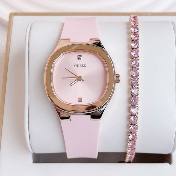 Đồng Hồ Nữ Thời Trang Guess 32mm Dây Hồng