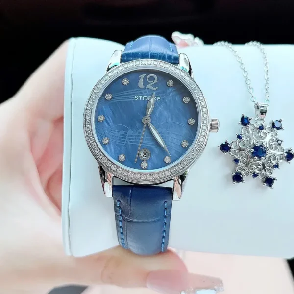 Đồng Hồ Nữ Thời Trang Starke 34mm Dial Xanh