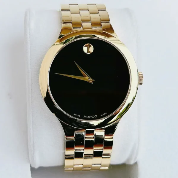 Đồng Hồ Nam Movado Veturi Classic Gold PVD 0607417