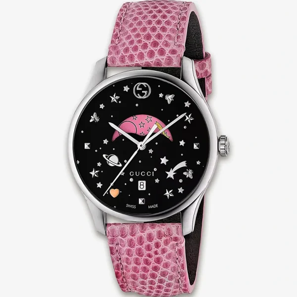 Đồng Hồ Nữ Gucci G-Timeless Black Moonphase YA1264046