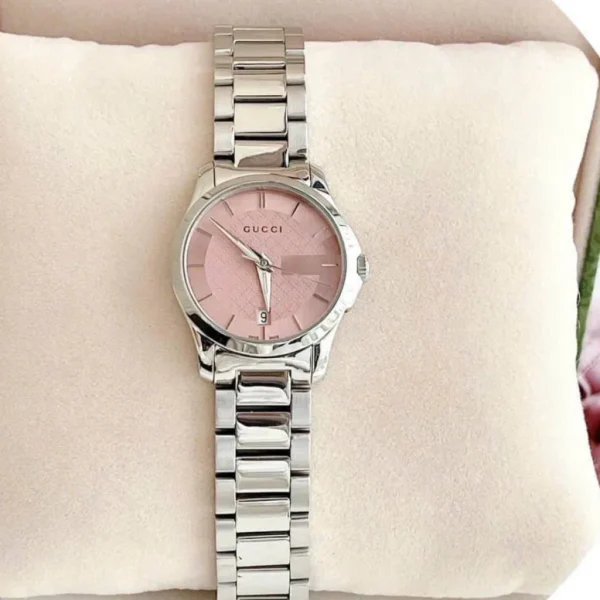 Đồng Hồ Nữ Gucci YA126524 Mặt Hồng